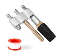 Ugello a Torsione M5 3 in 1, Idropulitrice Regolabile Acciaio Inossidabile 3-7 GPM Ugello per Lavaggio Delicato con 1/4'' Attacco Rapido per Lavaggio Veicoli Giardino