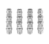 Ugello a ventaglio ad alta pressione con ugello di spruzzatura ad alta pressione in acciaio inossidabile 304 da 65 gradi per scopa ad acqua e detergente per fo No.01: 1/4 (0.66 mm aperture) 10 pezzi