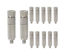 Ugello a ventaglio ad alta pressione, Confezione Da 50 Ugelli Nebulizzatori In Ottone Con Rete Filtrante 0,1-0,8 Mm for L'irrigazione E Il Raffreddamento(Doublesection Spray Head,0.15mm)