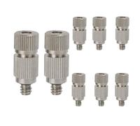 ugello a ventaglio ad alta pressione, Confezione da 50 ugelli nebulizzatori in ottone e acciaio inossidabile 0,1-0,8 mm 3/16 10/24 UNC Raffreddamento esterno(Threesection Spray Head,0.7mm)
