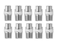 ugello a ventaglio ad alta pressione, Punte for Ugelli A Ventola In Acciaio Inossidabile 1/8-1/2 BSPT Filettatura Maschio Idropulitrice Confezione Da 5 10(No.06: 1/4 (1.6 Mm Aperture),10pcs)