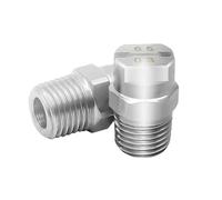 Ugello a ventaglio piatto da 40 gradi 4 pezzi 1/4 di pollice, ugello a getto a V, spruzzatore industriale, lavaggio for la pulizia della polvere Per Idropulitrice(6505 hole 1.4mm)