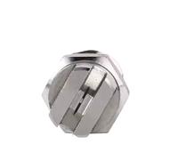Ugello a ventaglio piatto in acciaio inossidabile 1 pz 1/4 BSPT a forma di V ugello a ventaglio piatto ugello di spruzzo d'acqua ugello di spruzzo d'acqua ad alta pressione 110 gradi HVV(1I8-8008)