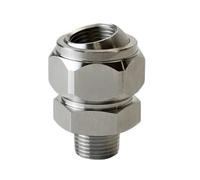 Ugello a ventaglio piatto in acciaio inossidabile Giunti ugelli con raccordo a sfera regolabile universale 155 Spray for pulizia a cono solido a forma di ventaglio(9)