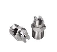 Ugello a ventaglio piatto in acciaio inossidabile Ugelli spruzzatori d'acqua a ventola piatta Veejet standard 1/4 Hvv BSPT ad alto impatto Acciaio inossidabile ad alta pressione(8008)