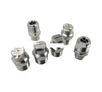 Ugello a ventaglio piatto in acciaio inossidabile Ugello spruzzatore ad alta pressione con getto di lavaggio da 1/4", ugello spruzzatore d'acqua for attrezzature for la pulizia(6530)