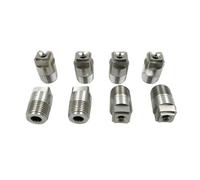 Ugello a ventaglio piatto in acciaio inox grandangolare quadrato a cono pieno, accessorio multiuso, utensile per rondelle (13,1 mm)