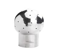 Ugello a ventola piatta in acciaio inox per serbatoio a sfera fisso DN15 DN20 DN25 DN32 DN40 DN50, ugello a testa rotante in metallo (DN15 (1of2 pollici)