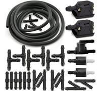 Ugello Acqua Tergicristalli Compatibile Con Citroen Per Jumper Per Relay Universale Lavavetri Spruzzatore Tergicristallo Pompa Lavavetri Per Auto(28Pcs-With 3 Valve)