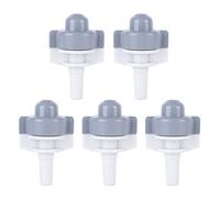 Ugello acqua ugello spray giardino spray testa irrigazione durevole ugello atomizzante per agricoltura giardino giardino addominali grigio 5pc di plastica