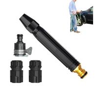 Ugello ad alta pressione per tubo - spruzzatore irrigatore robusto regolabile portatile, lancia ad alta pressione per tubo d'acqua,per lavaggio auto pulizia domestica giardino cortile posteriore casa