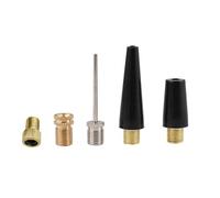 Ugello ad aria corta per bicicletta, versatile, set di accessori per pompa ad ago a sfera, per pneumatici auto, antiruggine, resistente alla corrosione, 5 pezzi