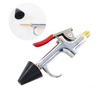 Ugello ad aria in acciaio inossidabile per compressore con controllo della pressione regolabile, 140 mm cromato soffiatore ad aria compressa per HVAC, automotive e lavoro