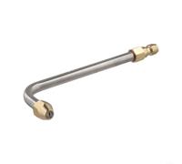 Ugello angolare in acciaio inox per idropulitrice a 30°/90°/forma a U per lancia prolunga, attacco rapido da 1/4" fino a 5000 PSI, 17 cm (90 gradi)