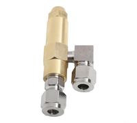 Ugello atomizzatore a doppio sifone in ottone per bruciatori di oli usati, nebulizzatore regolabile a bassa pressione con design resistente agli intasamenti per olio pesante e parti riscaldanti