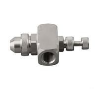 Ugello atomizzatore ad aria a bassa pressione 1/4 BSPT con ago regolabile e punta a spruzzo a cono solido adatto per raffreddamento industriale e controllo della polvere