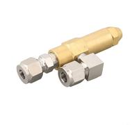 Ugello atomizzatore per combustibile per bruciatori di oli esausti, caldaia, con doppio sifone e angolo di spruzzo regolabile, in acciaio inox, color argento, oro, ottone, acciaio inossidabile