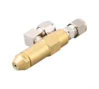 Ugello atomizzatore per combustibile per bruciatori di oli esausti, caldaia, con doppio sifone e angolo di spruzzo regolabile, in acciaio inox, color argento, oro, ottone, acciaio inossidabile