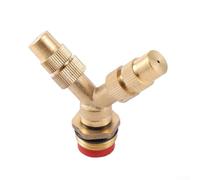 Ugello atomizzatore regolabile in ottone da 1,27 cm per sistema di nebulizzazione di irrigazione da giardino, testa a spruzzo fine per raffreddamento serra, patio, cura del prato (A)