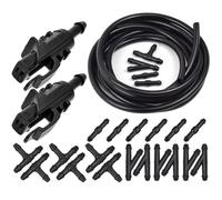 Ugello Compatibile Con Kia Per Cee'd SW 2006-2012 Parabrezza Anteriore Lavavetri Ugello Cofano Auto Spruzzatore Acqua Kit Tubo Flessibile Ricambio(With Connectors)