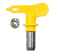Ugello con punta a spruzzo airless per spruzzatore di vernice Wagner, in acciaio ad alta pressione, testa a spruzzo per lattice e pittura ad olio, larghezza regolabile 250 mm-300 mm, giallo, aperture