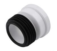 Ugello connettore di scarico WC per WC in PVC dritto o eccentrico design offset 0 cm 2 cm 5 cm 10 cm raccordo per tubo di scarico (A)