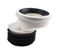 Ugello connettore di scarico WC per WC in PVC dritto o eccentrico design offset 0 cm 2 cm 5 cm 10 cm raccordo per tubo di scarico (C)