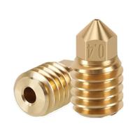 Ugello da 4 pezzi compatibile con Bambu Lab P1P X1 X1C P1S ugello in ottone 0.4/0.6/0.8/1.0mm Mix Fit Bamboo P1P estrusore Accessori Hot End Ugello(0.6mm)