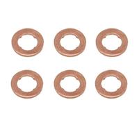 ugello del carburante Adatto per VW AMAROK ARTEON GOLF PASSAT CADDY POLO VI 2017-2021 6 pezzi Kit guarnizione in rame per ugello iniettore carburante Ugello Iniettore Carburante(C)