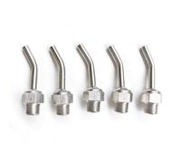 Ugello del refrigerante in acciaio inossidabile da 10 pezzi, tubo avvitato di raffreddamento universale ad acqua e olio regolabile per macchine intaglio attrezzature M12*1.75 Tube length 40mm(1.57in)