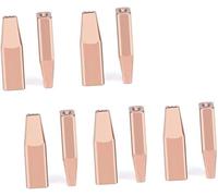 Ugello della punta di rame per macchine per saldatore laser portatile, per una guida affidabile del filo nelle attività di saldatura Double guide nozzle 1.0mm 10 pezzi