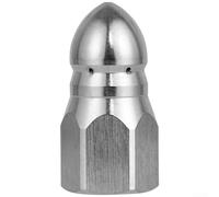 Ugello dell'acqua in acciaio inox per uso ad alta pressione con 1 getto posteriore a 6 getti e attacco rapido da 1/4 per attività di pulizia ((1,3))