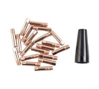 Ugello di flusso senza gas e punte di contatto, 21 pezzi, per saldatore MIG EasyFlux 125 Amp 56355 56359, accessori per torcia con copertura protettiva (030)