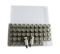 Ugello di nebulizzazione ad alta pressione con filettatura S360 da 3/16, umidificatore, nebulizzatore, antigoccia, nebbia fine e asciutta for di raffreddamento a nebbia(Nickel,0.1mm)