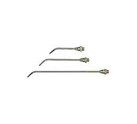 Ugello di prolunga, foro ugello 3,0 mm, ottone nichelato, 100 mm di lunghezza, attacco M12 x 1,25