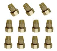 Ugello di rame puro regolabile in ottone, ottone solido, spruzzatore a pressione intrecciata regolabile adatto a paesaggio da giardino, prato, agricoltura, ecc. (10%) 8-edge adjustable nozzle 20pcs