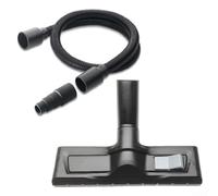 Ugello di ricambio per pavimento a secco con interruttore a pedale regolabile e rulli laterali per aspirapolvere Kärcher WD3/WD4/WD5/WD6 e MV2-MV6, tubo flessibile e adattatore inclusi