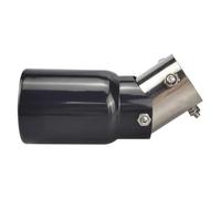Ugello di scarico per auto in acciaio inossidabile regolabile con angolo di aspirazione regolabile da 38-54 mm CRRYUQWWM(In 38-54mm Black)