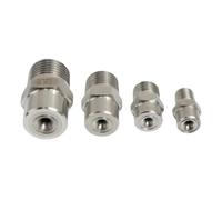 Ugello di spruzzo ad angolo ampio maschio BSP da 1/8" 1/4" 3/8" 1/2" in acciaio inossidabile 304 for lavaggio industriale, raffreddamento, spolveratura(3.6mm Hole,1/2")