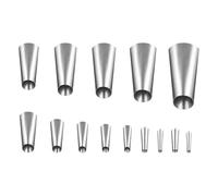 Ugello di tenuta in acciaio inox, kit di finitura per guarnizioni, 14 pezzi, rivestimento per ugelli di tenuta riutilizzabili, strumento di finitura del sigillante, applicatore per ugelli di tenuta