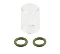 Ugello di vetro visivo trasparente per modelli di torcia di saldatura TIG per WP9 WP17 WP18 WP20 WP26 e uso consumabile con lenti a gas corte (n. 7)