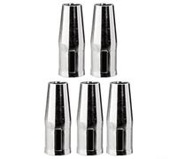 Ugello gas per saldatura MIG, confezione da 5, compatibile con Lincoln per Magnum Pro 100L PRO 175L, codice articolo KP3075150F, realizzato in rame per una maggiore durata e