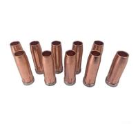 Ugello gas per torcia di saldatura 145.0132, ugelli conici in rame, diametro 14 x 24 mm, lunghezza 76 mm, pezzi di ricambio per MIG per apparecchiature di saldatura TIG, confezione da 10