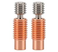 Ugello gola rottura del tubo di rottura della stampante 3D Accessori ad alta precisione in lega di titanio durevole Costruzione in rame per stampante V6 3D 2pcs