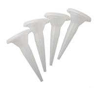 Ugello in plastica, confezione da 2, per bocche per vetro e miglioramento della casa, bianco (4 pezzi)