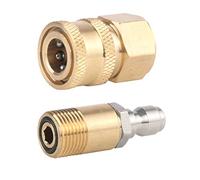 Ugello in rame 1/4 "Quick Connect M18x1.5 Adattatore per idropulitrice per lavaggio auto Adattatore per rondella anti-deformato Ugello Adattatore per rondella ad alta pressione Metallo Rame