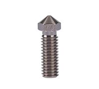 Ugello in rame placcato M6 lungo 0,4 mm antiaderente compatibile con blocco riscaldatore vulcano da 1,75 mm hotend Sidewinder X1 Anycubic Vyper stampa 3D PEI PEEK in fibra di carbonio (0,4 mm)