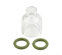 Ugello in vetro TIG per WP9/17/18/20/26, visualizzazione chiara Tazza trasparente resistente al calore con O-Ring, ugello a lente a gas per torcia di saldatura TIG (5)