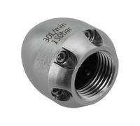 Ugello industriale ad alta pressione con testa rotante a 360 gradi e getti spray anteriori posteriori per una pulizia efficace e lo sblocco di tubazioni e fognature (30L)