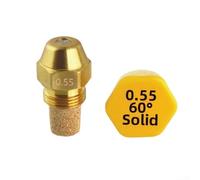 Ugello iniettore olio conico compatibile con i comuni modelli di bruciatori di olio con orientamento a 60 gradi per un avvio e un funzionamento affidabili (0,55-60°)